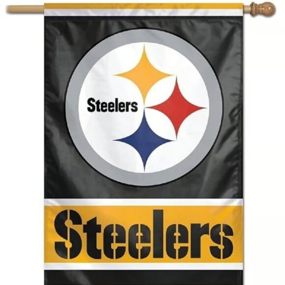 Pittsburgh Steelers House Flag, 28" x 40" - Picture 1 of 4